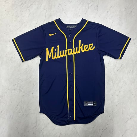 NIKE ナイキ Brewers ミルウォーキー ブルワーズ MLB オフィシャルライセンス ジャージー ALT (MLBJ21)