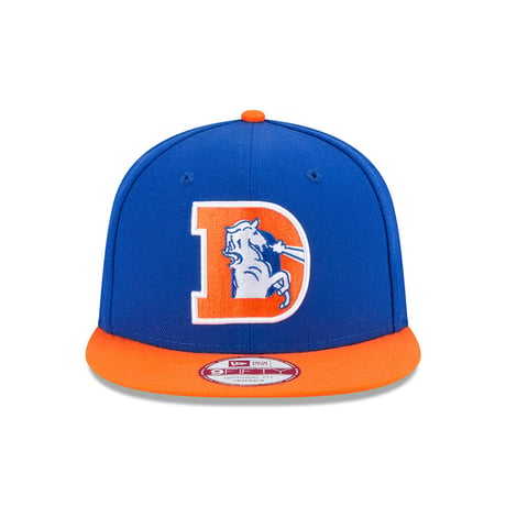 NFL ニューエラ NEWERA 旧ロゴ デンバー Broncos ブロンコス 青 スナップバックキャップ 9Fifty 2トーン Baycik