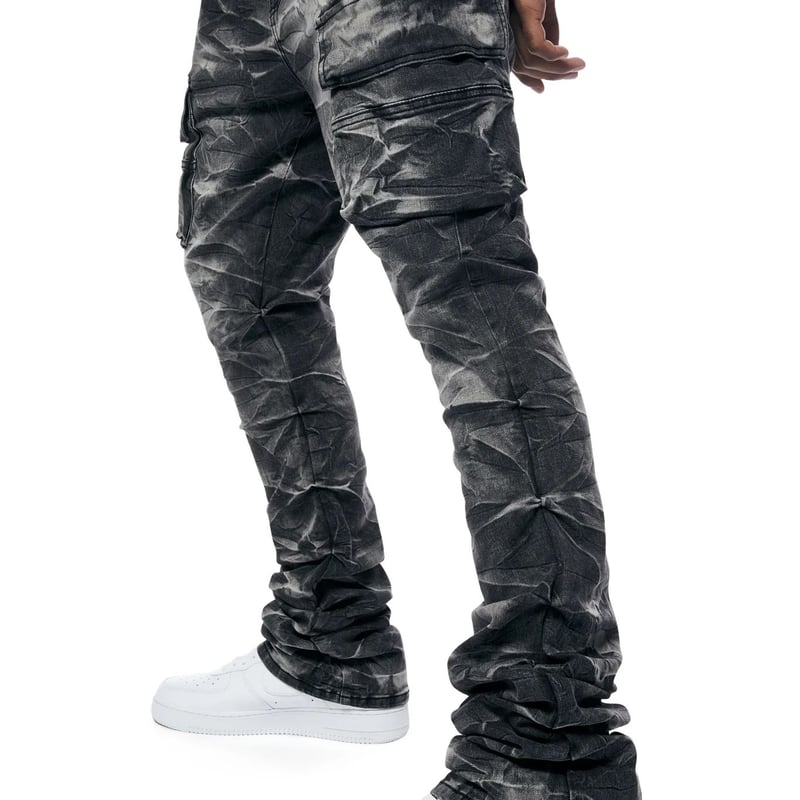 SmokeRise スモークライズ Stacked スタックド フレアデニム