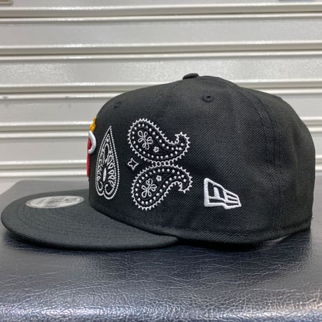 USA限定 Newera ニューエラ 9FIFTY ペイズリー スナップバック NBA マイアミ ヒート