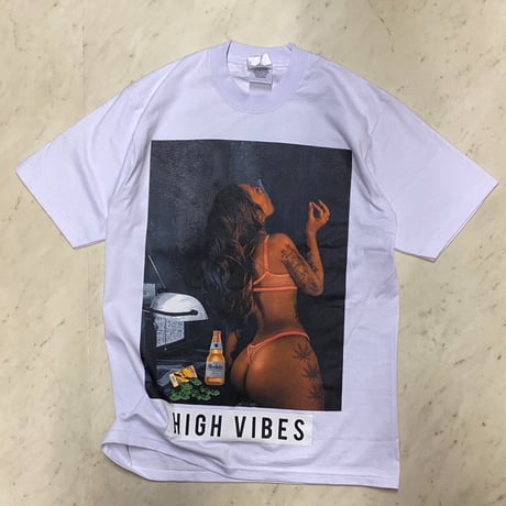LA発 HIGH VIBES アンダーグラウンド グラフィック ヘビーウェイト Tシャツ (GTS42)