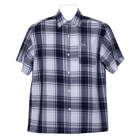 青い半袖ボタンアップシャツ 011ssh-bp-1.jpg