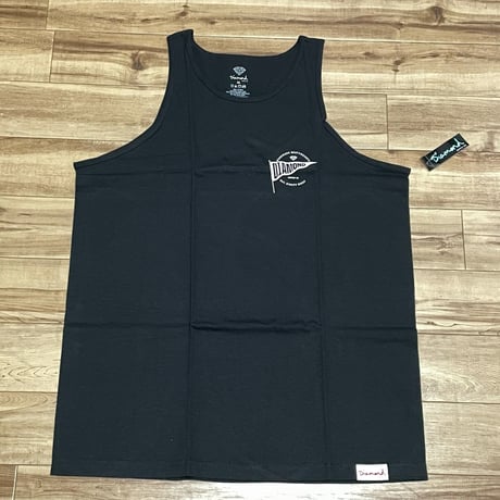 【XL】 米国製 ダイヤモンドサプライ Diamond Supply Co タンクトップ 黒 フラッグ FLAGロゴ