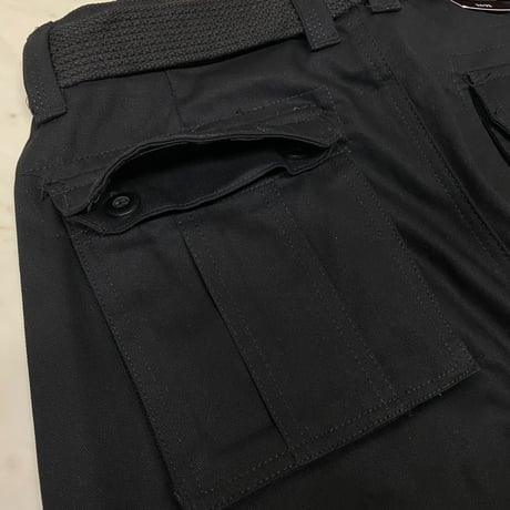 米国老舗ブランド LA Gate エルエーゲート ルーズフィット カーゴパンツ ベルト付き 黒 (JNS29)
