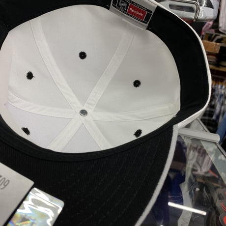 【7.3/8】 Reebok リーボック Flames カルガリー フレームス NHL キャップ 白 グレー アイスホッケー