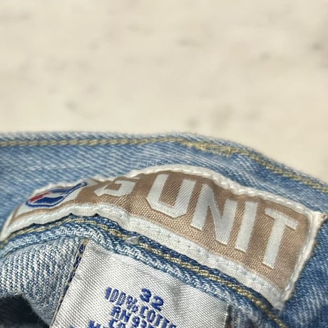 50cent率いる G-Unit Clothing Company Gユニット ウォッシュ加工 ストレートジーンズ (JNS208)