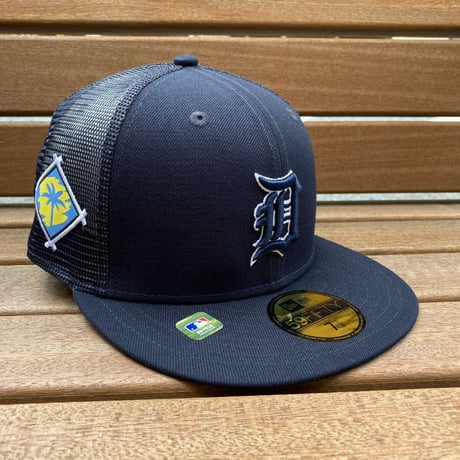 限定 NEWERA ニューエラ 59FIFTY スプリングトレーニング メッシュキャップ  Tigers タイガース 紺