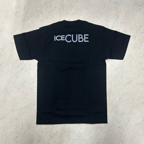 LA発 ICECUBE アイスキューブ Tribute グラフィック 半袖 ヘビーウェイト Tシャツ 黒 ウェストコースト (GTS112)