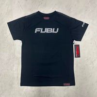 USA仕様 FUBU フブ Bling Bling Tee クラッシュクリスタルストーンロゴ Tシャツ Y207 黒 (FBT1)
