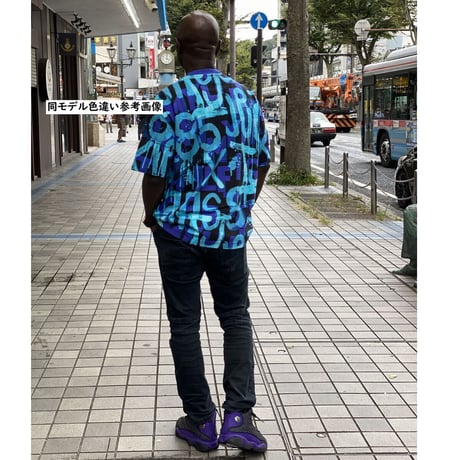 USAモデル TOMMY HILFIGER  TJ総柄 カラーブロック Tシャツ ミリタリーカラー (R4F-22)