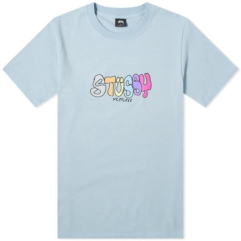 USA正規品 Stussy ステューシー MCMLXXX 1980 半袖 Tシャツ くすみカラ