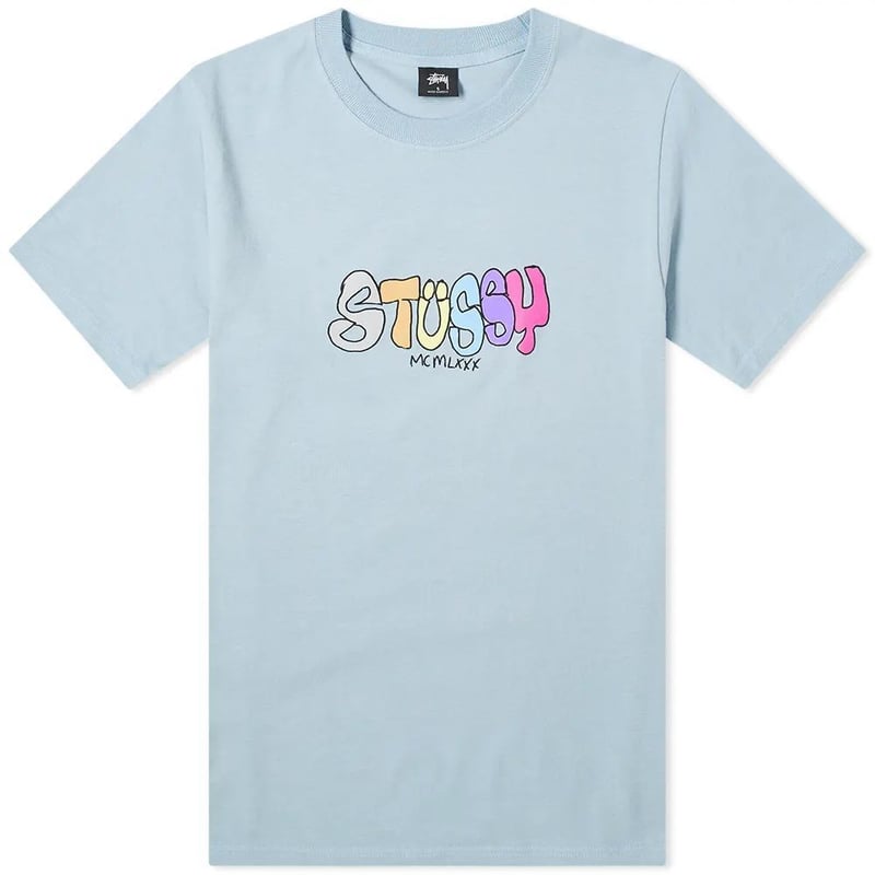 USA正規品 Stussy ステューシー MCMLXXX 1980 半袖 Tシャツ くすみカラ...