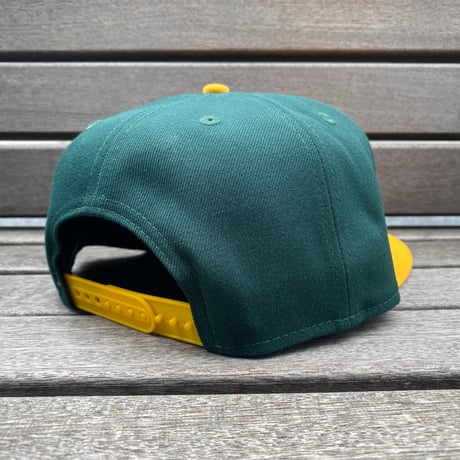 USA限定 9FIFTY ニューエラ MLB アスレチックス Athletics スナップバックキャップ ARCHIVE 緑 (950-229)