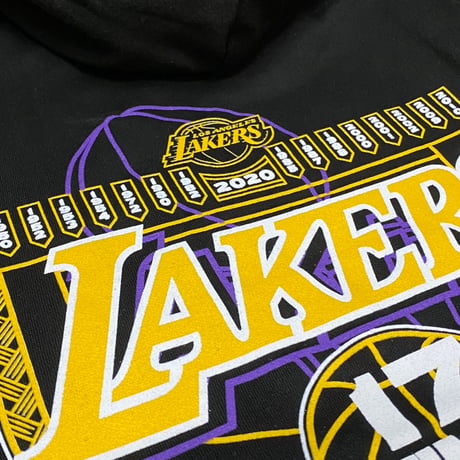 限定 LA Lakers レイカーズ NBA 2020ファイナル チャンピオン記念モデル 17Time パーカー