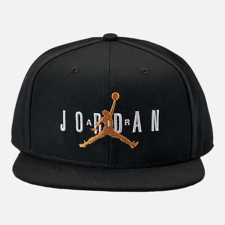 海外限定 NIKE ナイキ JORDAN ジョーダン JUMPMAN スナップバック キャップ ブラック ゴールド