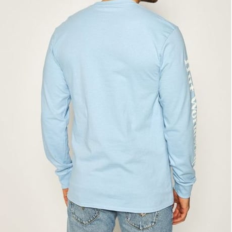 HUF ハフ DOMESTICロゴ ドメスティックロゴ 長袖 Tシャツ ロンT GleekBlue