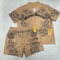 米国発 Civilized シヴィライズド Maison Blanche 半袖シャツ ショートパンツ セットアップ (SET3)