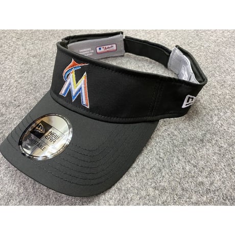 CLUBHOUSE サンバイザー NEWERA ニューエラ Marlins マイアミ マーリンズ  MLB サイズ調節可