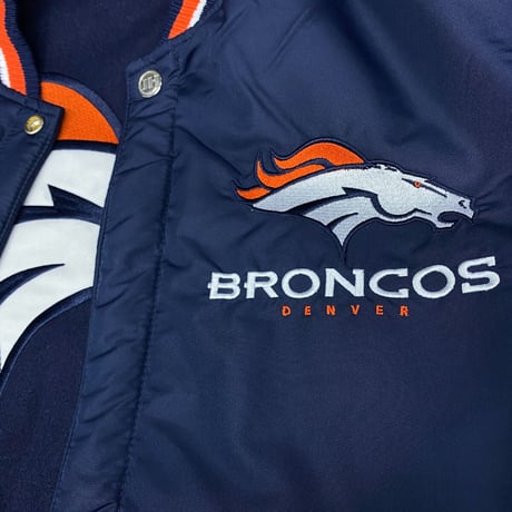 NLF公認 JH DESIGN  JHデザイン Broncos デンバー ブロンコス NFL リバーシブル スタジャン