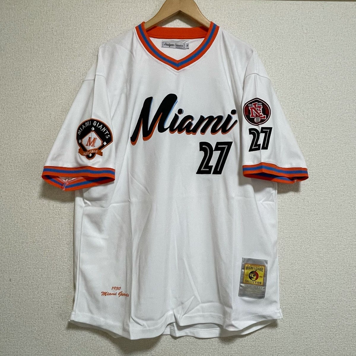 NEGRO 二グロリーグ Miami マイアミ ジャイアンツ BBジャージ 