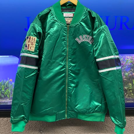 Mitchell&Ness ミッチェル&ネス NBA ボストンセルティックス HWC サテン スタジアムジャンパー