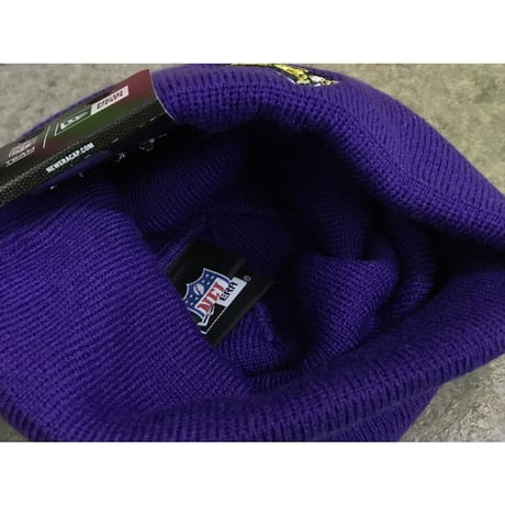 Newera ニューエラ NFL ミネソタ Vikings バイキングス 公式 ニットキャップ アメフト