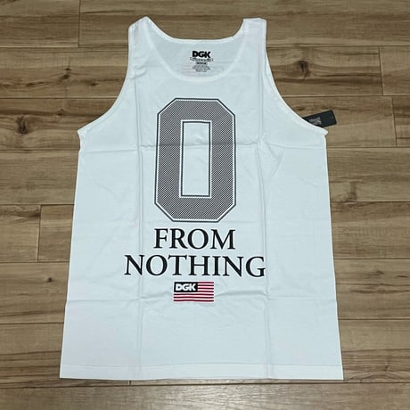 LA発祥 DGK ディージーケー タンクトップ グレー 白 Nothing スケーターストリート