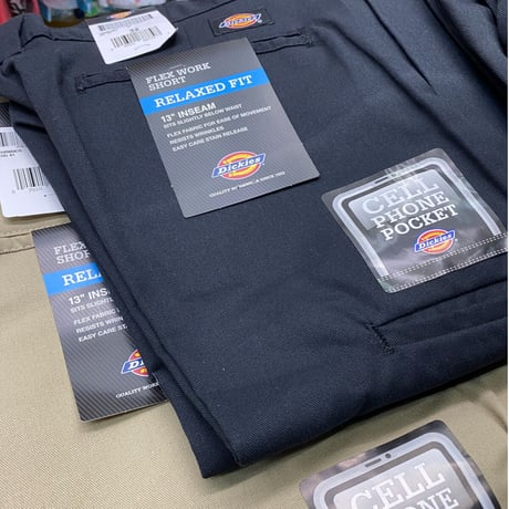 Dickies ディッキーズ WR854 ストレッチ リラックスフィット  ショートパンツ ブラック (SJNS17)