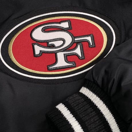 JHデザイン NFL 49ers フォーティーナイナーズ リバーシブル スタジアムジャンパー