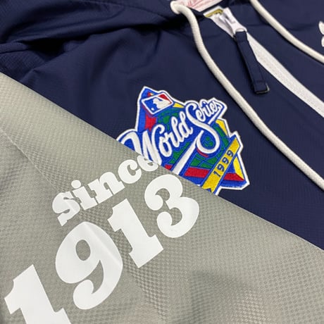 USA限定 Mitchell&Ness MLB ニューヨーク ヤンキース Team Origins ハーフZIP ウィンドブレーカー