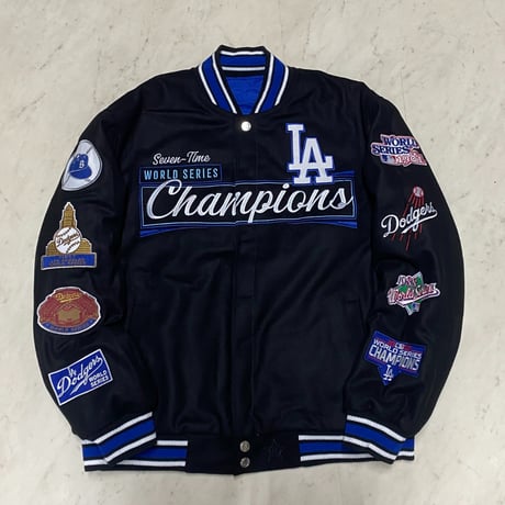 海外限定 JHデザイン LA Dodgers ドジャース MLB WSチャンピオンズ リバーシブル スタジャン