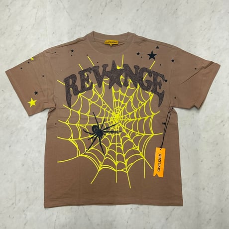 米国発 Civilized シヴィライズド Revenge T-Shirts リベンジ スパイダー 半袖 Tシャツ アイスコーヒー (CropT48)