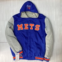 USA限定 JHデザイン MLB ニューヨーク メッツ NY Mets リバーシブル スタジアムジャンパー MLB スタジャン