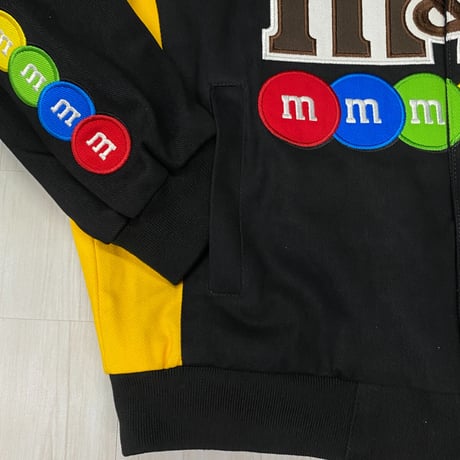 NASCAR ナスカー 限定モデル JHデザイン M&M's レーシングジャケット 刺繍 KYLE BUSCH (NSCR14)