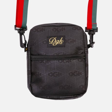超レア DGK ディージーケー LUX ラグジュアリー ショルダーバッグ ファニーパック クロスボディ 黒 ブラック モノグラム