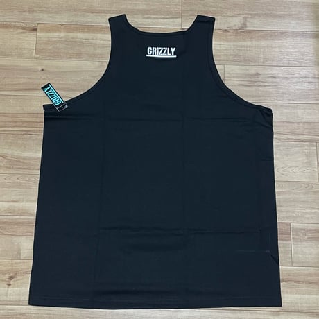 【2XL】 米国製 ダイヤモンドサプライ Diamond Supply Co タンクトップ 黒 Beware グリズリー