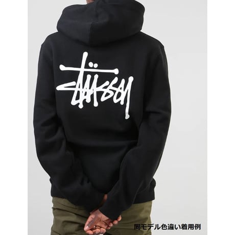 USA正規品Stussy ステューシー Basic Logo ベーシック スウェット プルオーバー パーカー 新品 グレー アッシュヘザー