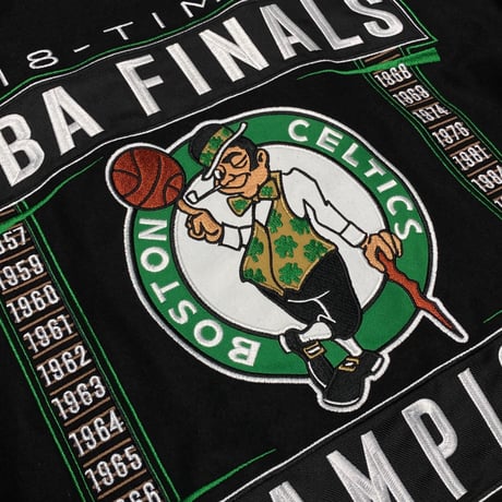 海外限定 NBA JHデザイン Celtics ボストン セルティックス ファイナルチャンピオン リバーシブル スタジャン