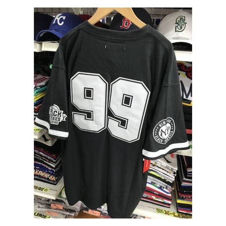 NEGRO LEAGUE ニグロリーグ Black Yankees ブラック ヤンキース ベースボールシャツ Vネック 背番号99  (HGC-BB9)