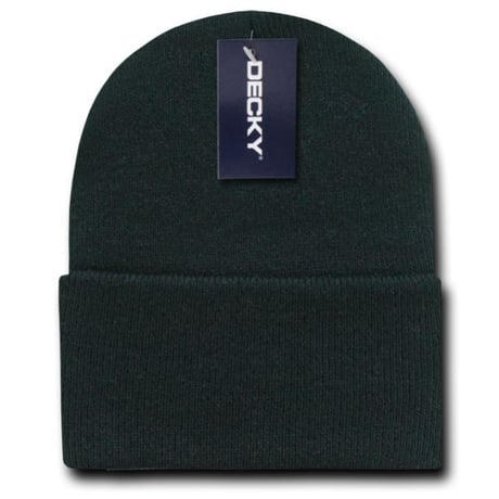 Decky ディッキー LAブランド 定番 ニット帽 Cuff Beanies ロングタイプ 黒 ユニセックス