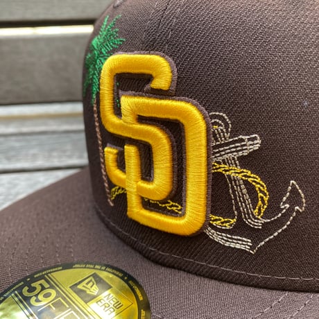 海外限定 59FIFTY ニューエラ NEWERA サンディエゴ パドレス SD Padres 総刺繍 StateStitch (23-14)