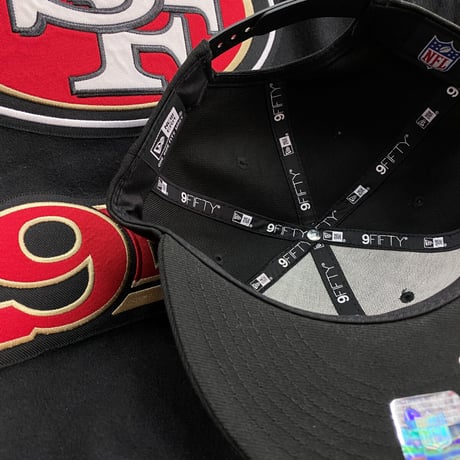 USAモデル NEWERA ニューエラ NFL フォーティナイナーズ 49ers スナップバックキャップ 9FIFTY 黒
