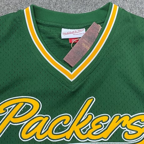 Mitchell&Ness ミッチェル&ネス NFL グリーンベイ パッカーズ  Vネック T.PROSPECT ジャージ