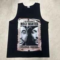 LA発 Shaka Wear アンダーグラウンド グラフィックデザイン タンクトップ Tupac Snoop 黒 (GTT18)