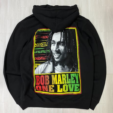 LA発 CreateX5  BOB MARLEY ヘビーウェイト グラフィック プルオーバー パーカ ONE LOVE (GFX/Hdy18)