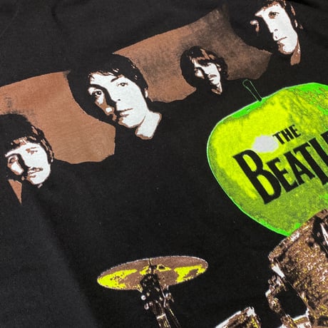 LA発 The Beatles ビートルズ Granny Smith 半袖 ヘビーウェイト Tシャツ 黒 バンドT