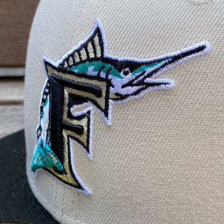 USA限定 59FIFTY ニューエラ Marlins フロリダ マーリンズ Off-Campus クーパーズタウン (11-6)