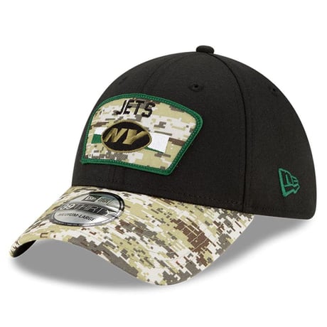 Newera ニューエラ NFL 39THIRTY ニューヨーク ジェッツ Jets ストレッチキャップ 迷彩