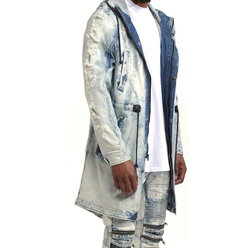 スモークライズ SmokeRise デニム ジャケット モッズ ミディアム丈