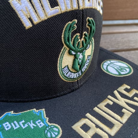 Mitchell&Ness NBA ミルウォーキーバックス THE BRIM スナップバック キャップ (17-1)